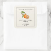 Vintage simple Jam Jam Marmalade Étiquette (Sac)