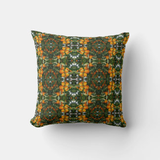Vintage Sinaasappel Citroen Botanische Groene Patr Kussen