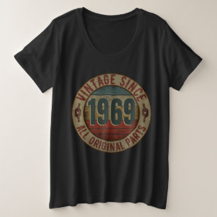 VINTAGE SINCE 1969 ALL ORIGINAL PARTS GROTE MAAT T-SHIRT