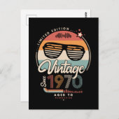 Vintage since 1970 briefkaart (Voorkant / Achterkant)