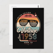 Vintage sinds 1958 briefkaart (Voorkant / Achterkant)