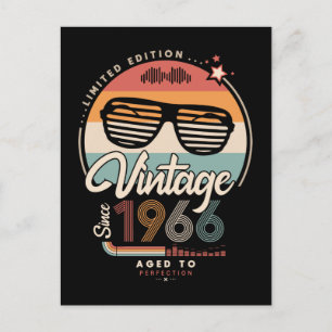 Vintage sinds 1966 briefkaart