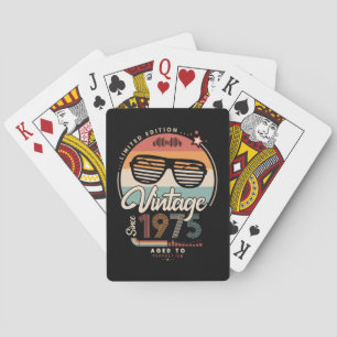 Vintage sinds 1975 pokerkaarten