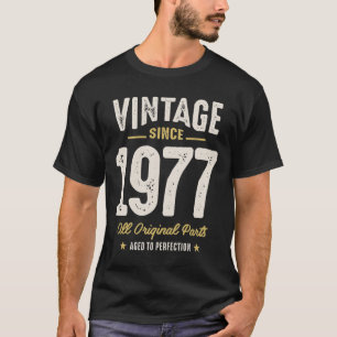 Vintage sinds 1977 Originele Delen - 45e verjaarda T-shirt