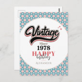 Vintage sinds - 1978 briefkaart (Voorkant / Achterkant)