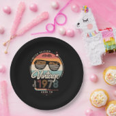 Vintage sinds 1978 papieren bordje (Feest)