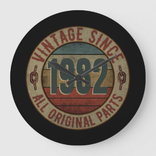VINTAGE SINDS 1982 ALLE ORIGINELE ONDERDELEN GROTE KLOK