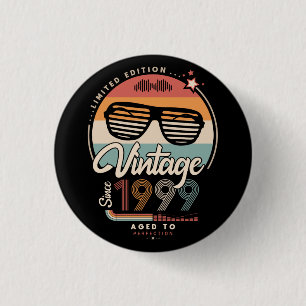 Vintage sinds 1999 ronde button 3,2 cm