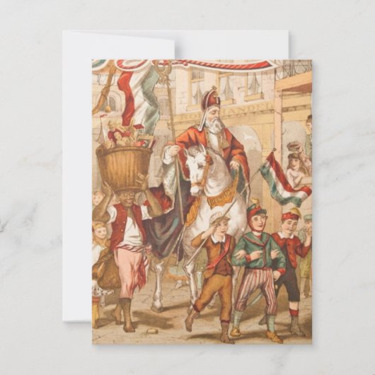Vintage Sint-Nicolaas Nederlands St. Nick Sinterkl (Voorkant)