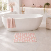 Vintage Sixties Mod Bloem Roze Badmat