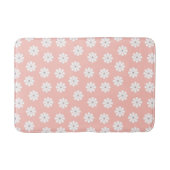 Vintage Sixties Mod Bloem Roze Badmat (Voorkant)