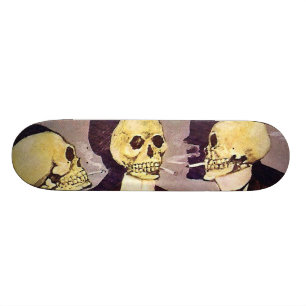 Vintage Skeletten Skateboard