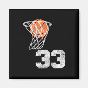 Vintage Sketll Jersey Nummer 33 Speler Nummer Magneet