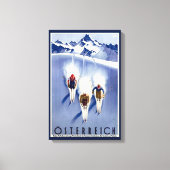 Vintage Ski Canvas Afdruk (Voorkant)