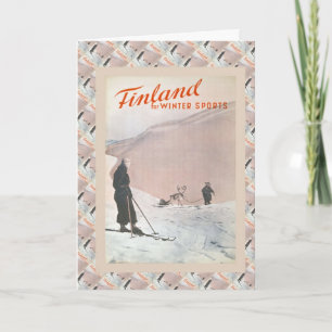 Vintage Ski, Finland voor Wintersporten Kaart