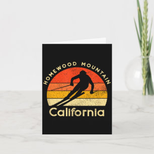 Vintage ski homewood berg california kaart