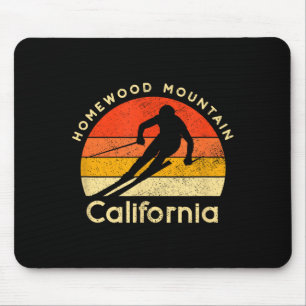 Vintage ski homewood berg california muismat