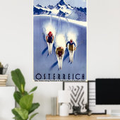 Vintage Ski Poster (Thuiskantoor)