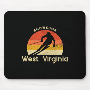 Vintage Ski Sneeuwschoen West Virginia Berg Muismat