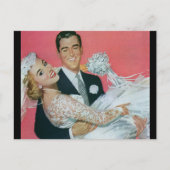 Vintage Sla de datum op! Aankondigingskaart (Voorkant)