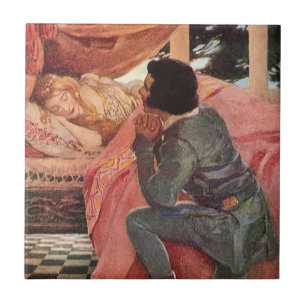 Vintage Slaapende Schoonheid door Jessie Willcox S Tegeltje