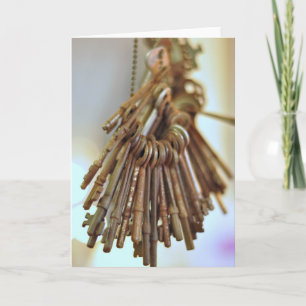 Vintage Sleutels Kaart