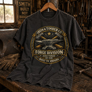 Vintage Smederij Aambeeld Smeedafdeling T-shirt