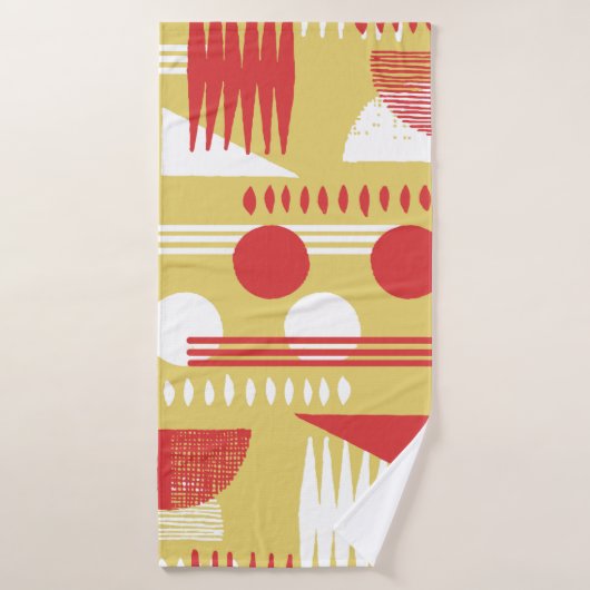 vintage smokeless abstract geometric modern style (Serviette de bain)