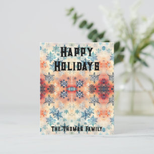 Vintage Sneeuwvlokken Patroon - Scrapbook Papier