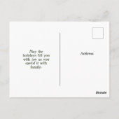 Vintage Snowman Briefkaart (Achterkant)