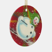 Vintage Snowman Ornament (Rechts)