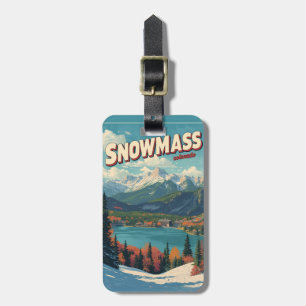 vintage SNOWMASS meer aspen Colorado skigebied cad Bagagelabel