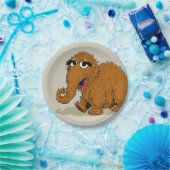 Vintage Snuffleupagus Papieren Bordje (Feest)