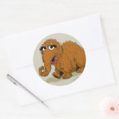 Vintage Snuffleupagus Ronde Sticker (Envelop)