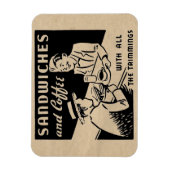 Vintage Soda Jerk Magneet (Verticaal)