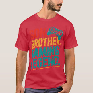 Vintage Son Brother Gamer Legendee Videospel Gami T-shirt