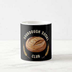 Vintage Sourdough Social Club Ambachtelijk brood Magische Mok