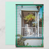 Vintage Southern Porch Briefpapier (Voorkant / Achterkant)