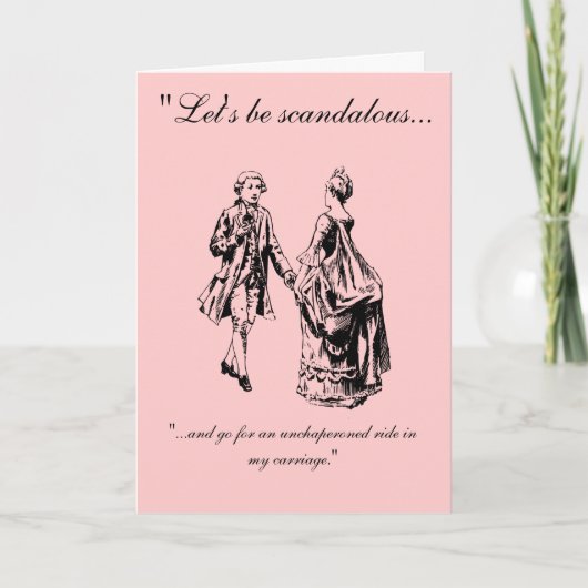 Vintage Soyons scandaleux Carte Saint Valentin (Devant)