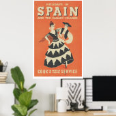 Vintage Spanish Travel Poster (Bureau à domicile)