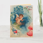 Vintage Spider Web Carte Saint Valentin (Devant)