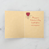 Vintage Spider Web Carte Saint Valentin (Intérieur)