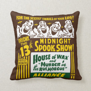 Vintage Spook Show Poster Art - Pillow Kussen