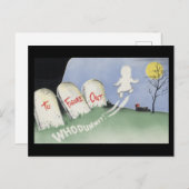Vintage Spooky Halloween 8 Briefkaart (Voorkant / Achterkant)