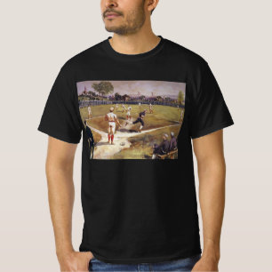 Vintage sport honkbalspel van Henry Sandham T-shirt