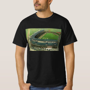 Vintage sport honkbalstadion, luchtfoto t-shirt