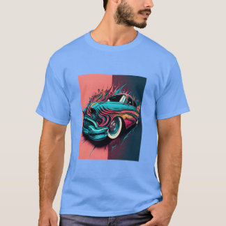 Vintage Sports Car Lovers Retro Pop Art Sports Car T-shirt