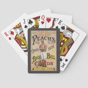 Vintage sportshonkbal, Reach's gids omslagillustra Pokerkaarten