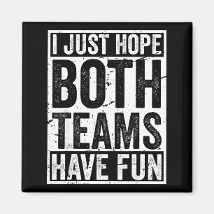 Vintage sportteam bemanning spel hoop dat beide te magneet