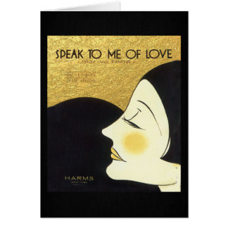 Vintage Spreek met me van de 1930 vel het Hoesje v